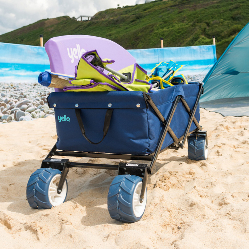 Yello Blue Foldable Camping Trolley Image 8
