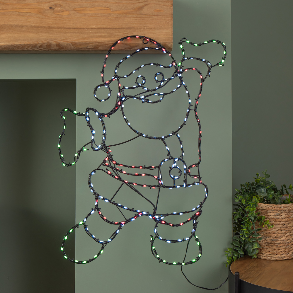 Samuel Alexander Multicolour LED FlexiBrights Light Up Santa Christmas Decoration Image 6