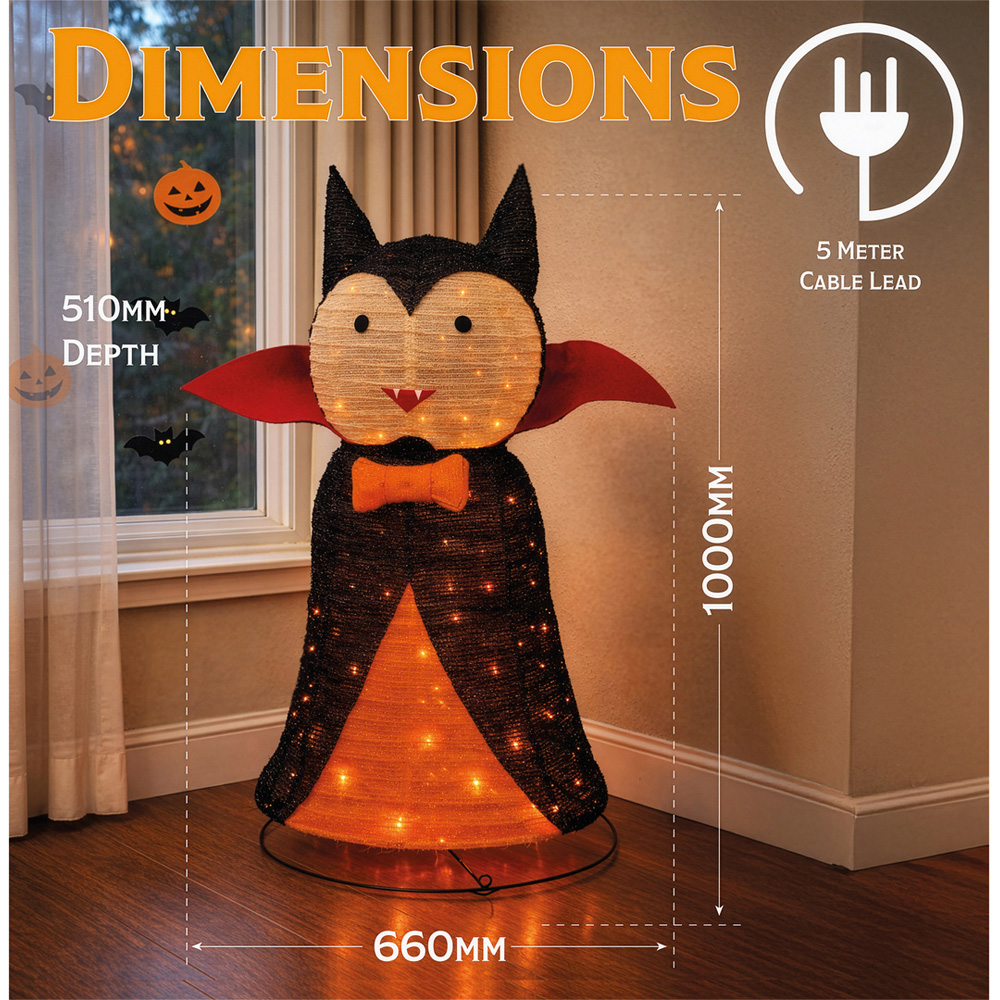 FXLab Large Pop-Up Foldable Vampire Halloween Decoration 66 x 51 x 100cm Image 7