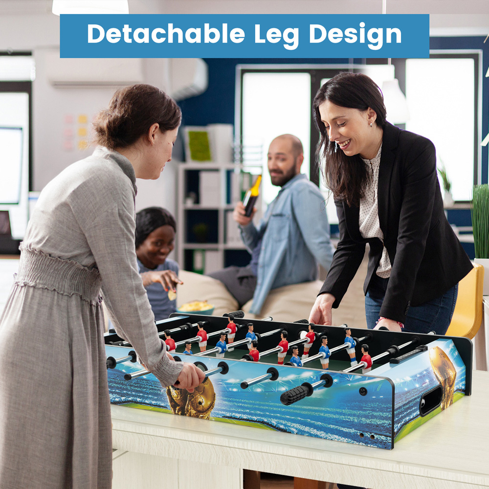 Costway Freestanding Soccer Game Table Play Set Image 3
