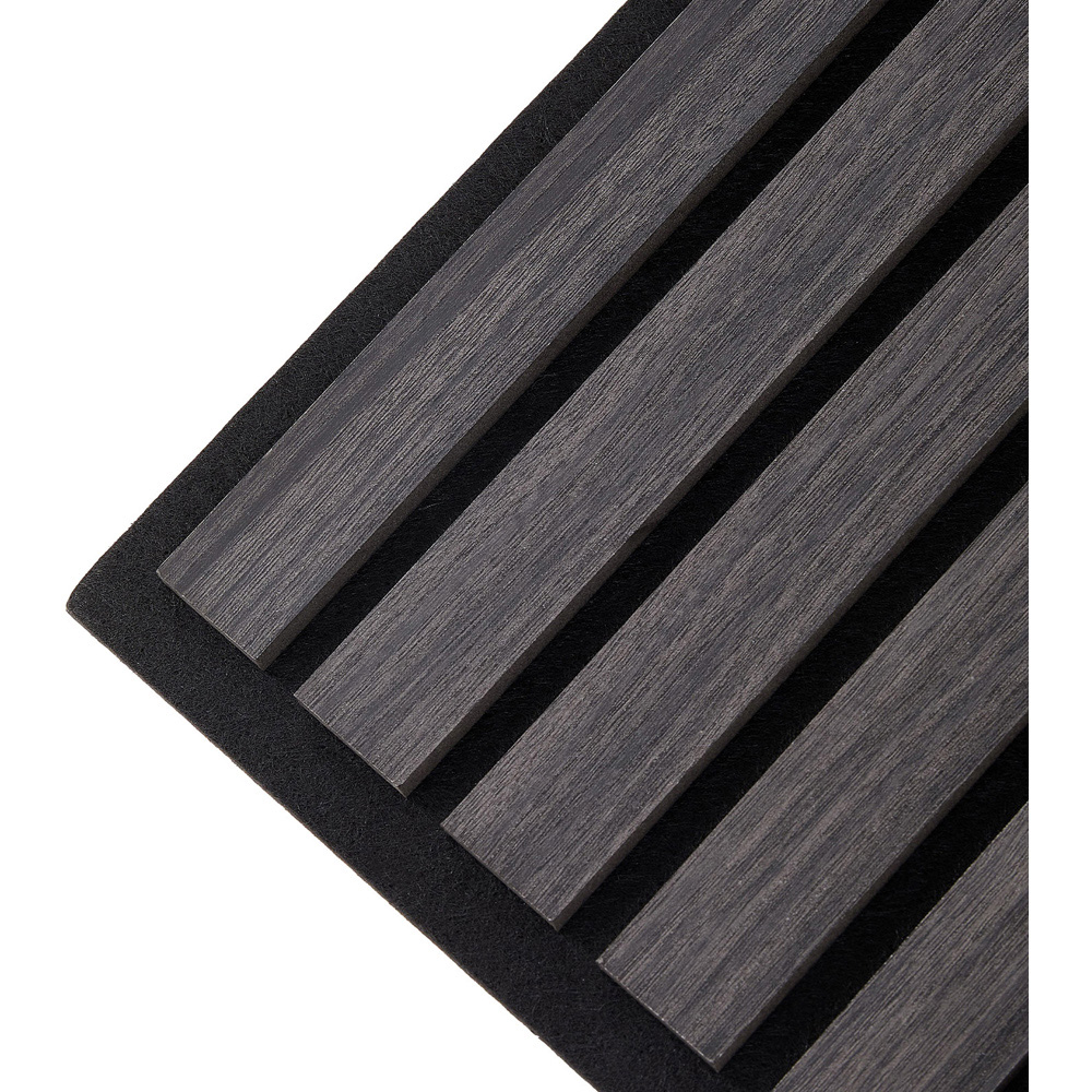 Living and Home Black Acoustic Wood Slat Wall Panel 60 x 30cm 8 Pack Image 5