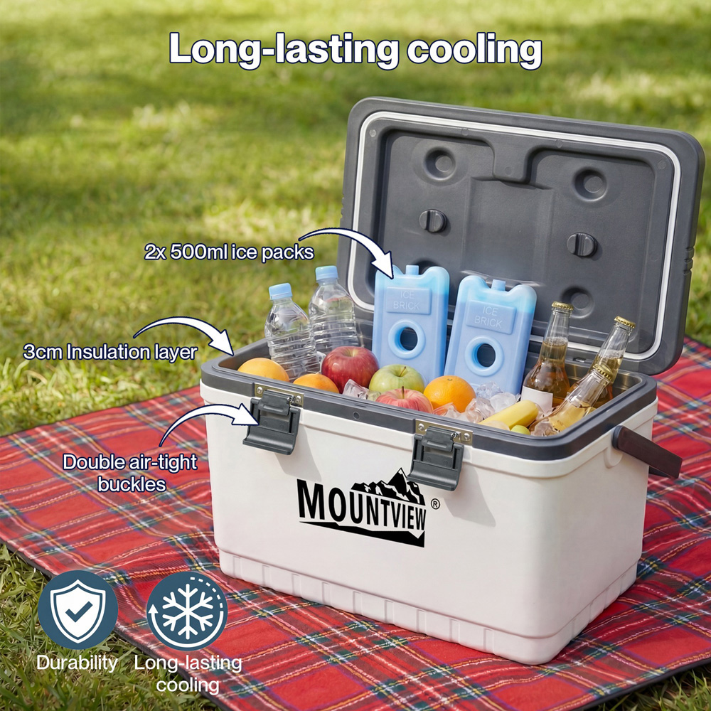 Mountview White Portable Large Cool Box 22L Image 3