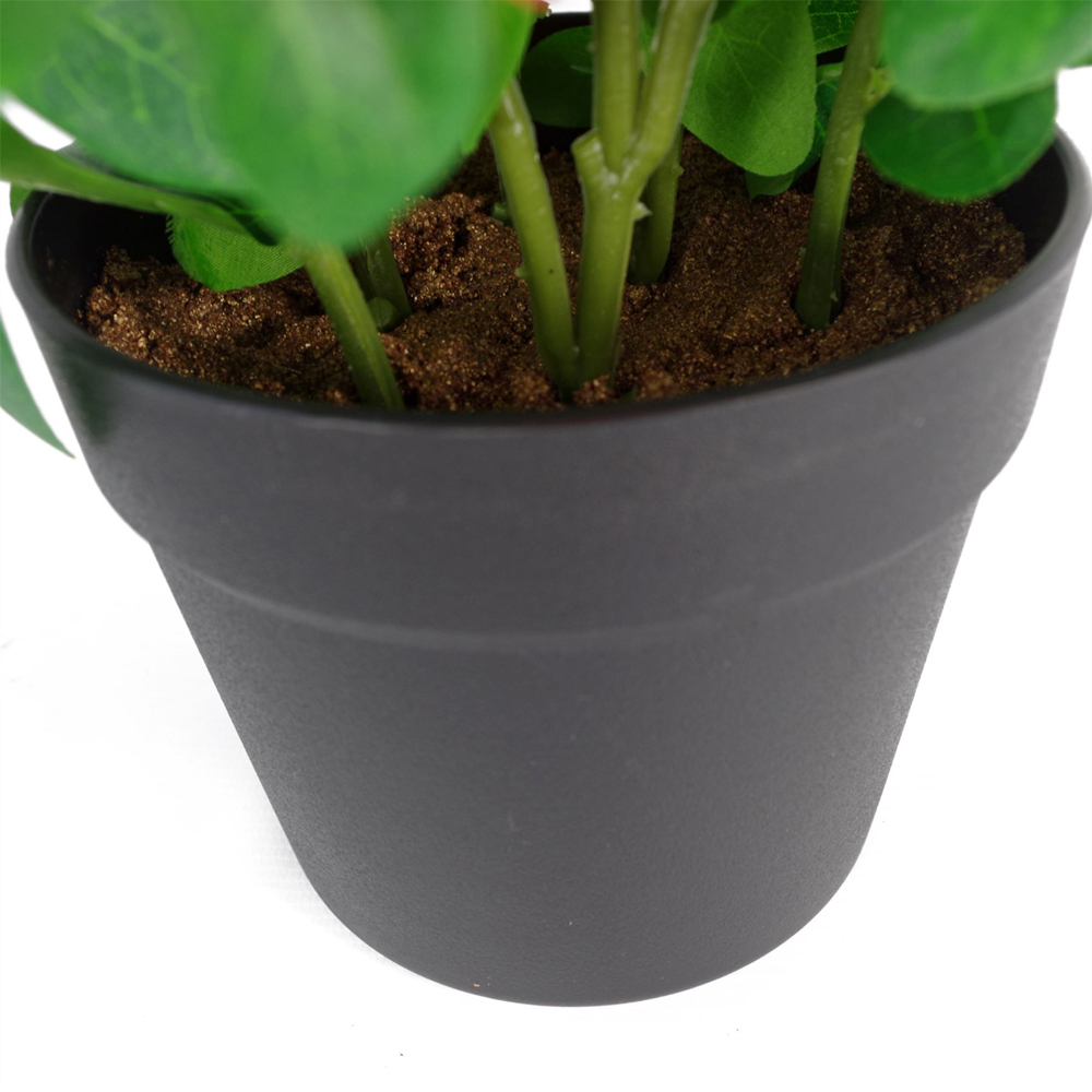Leaf Pink and Orange Rhododendron Artificial Plant in Black Pot 40cm Image 5