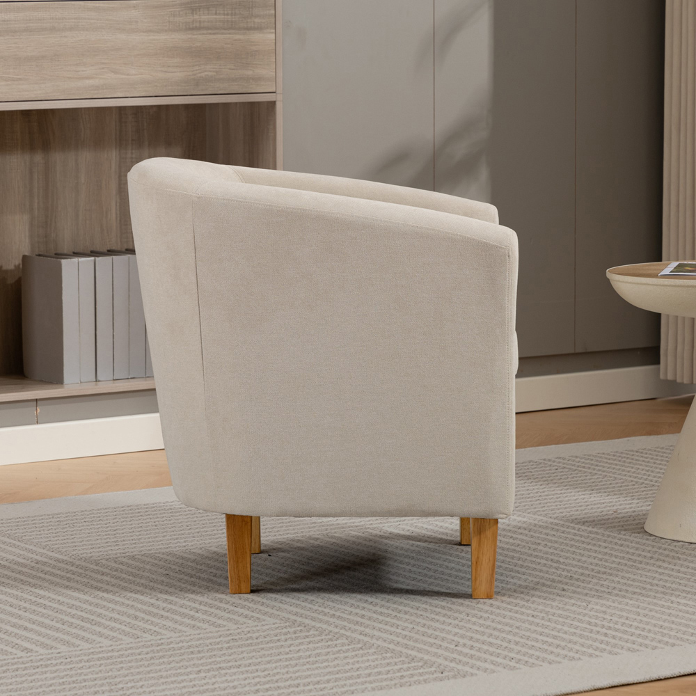 Artemis Home Millie Beige Fabric Accent Chair Image 5