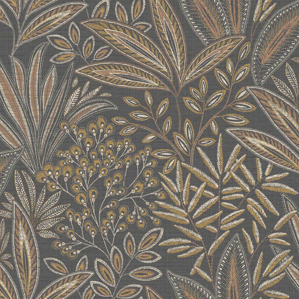 Crown Sahara Leaf Deep Mocha Wallpaper Image 1