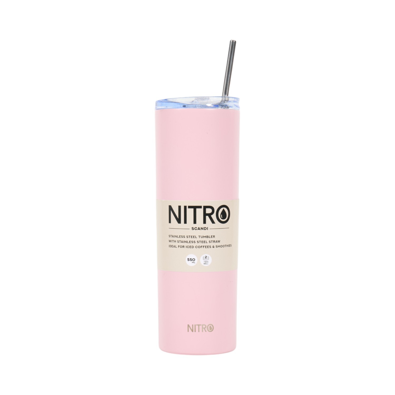 Nitro Scandi Stainless Steel Tumbler with Straw Image 5