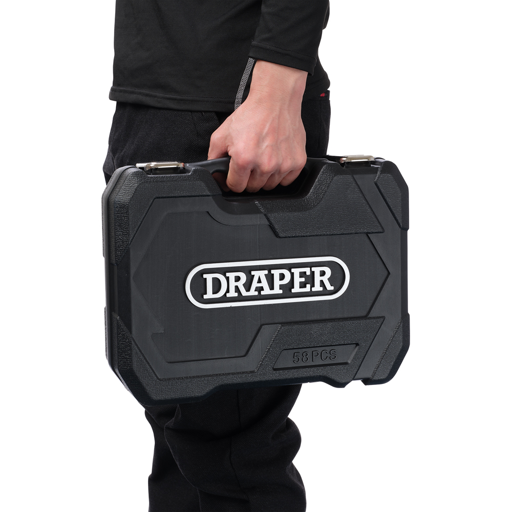 Draper HI-TORQ 58 Piece Metric Socket and Bit Set Image 4