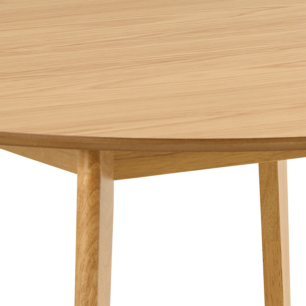 Florence Roxby 4 Seater Matt Oak Round Dining Table Image 5