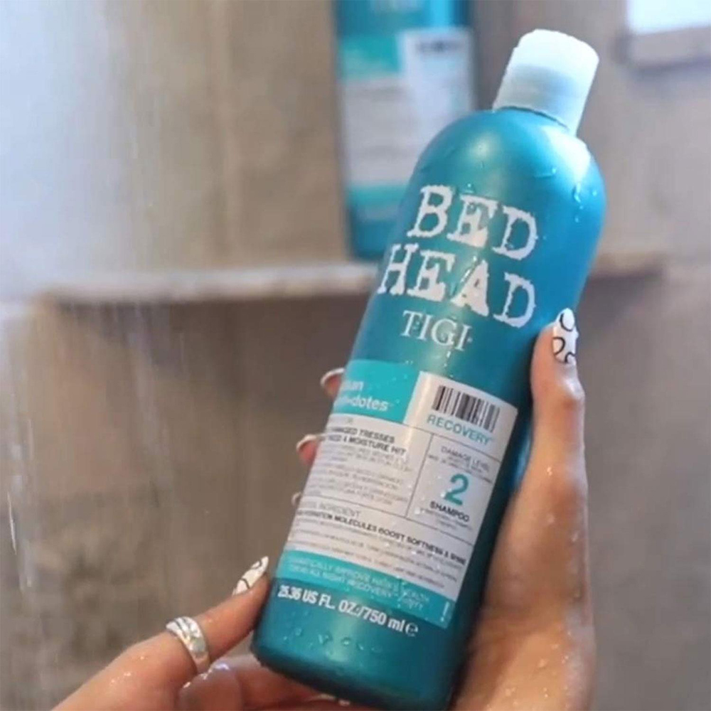 TIGI Bed Head Urban Antidotes Dry Hair Recovery Moisture Shampoo 750ml 3 Pack Image 5