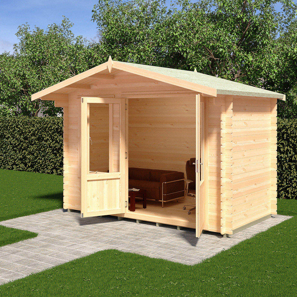 Shire Berryfield 13 x 6ft Apex Garden Log Cabin Image 2