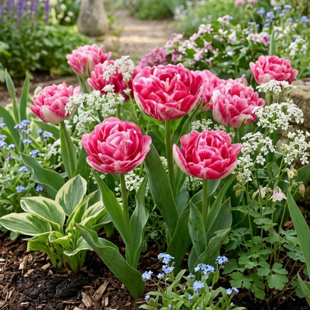 Thompson and Morgan Tulip Marshmallow Planting Bulb 8 Pack Image 4