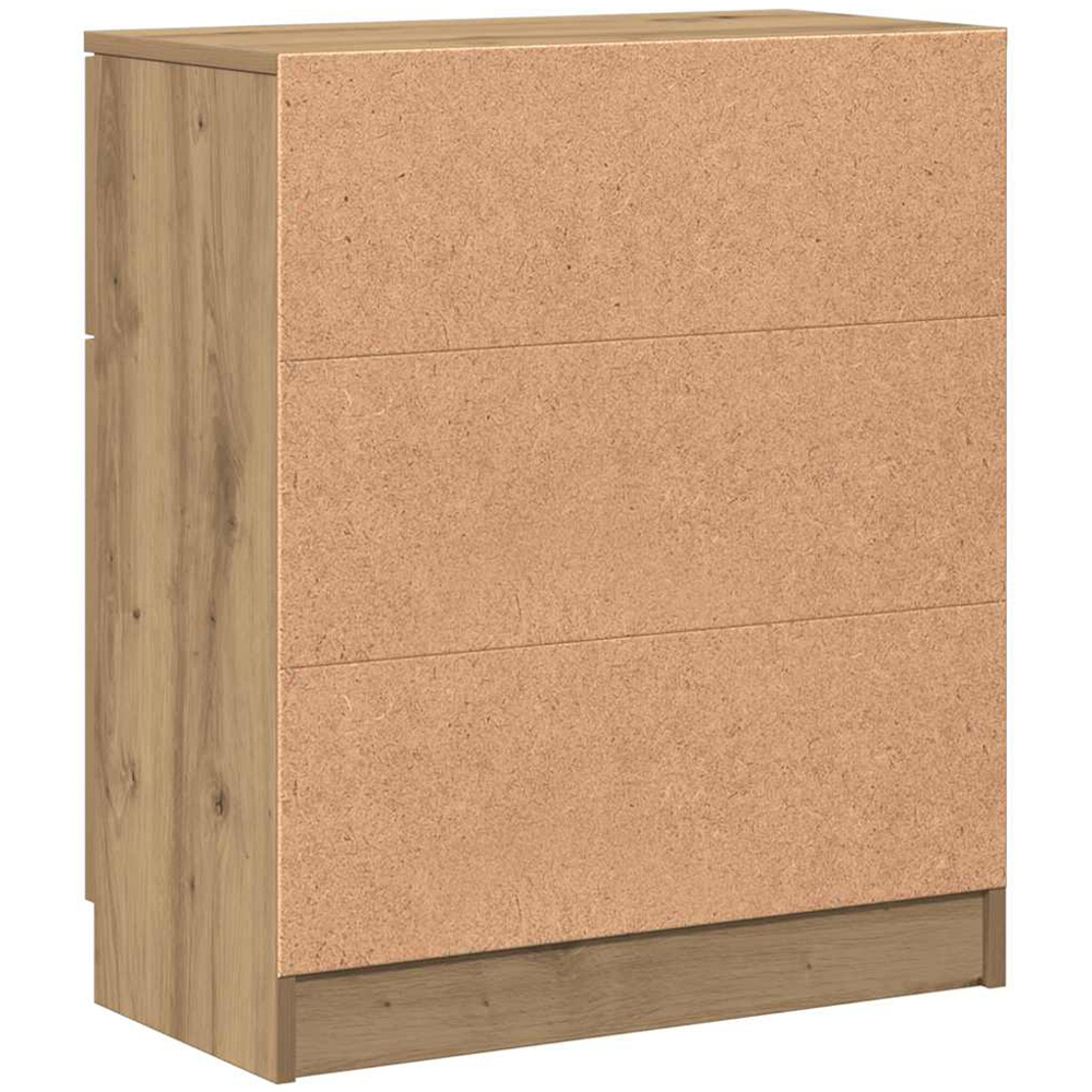 vidaXL 2 Door Single Drawer Artisan Oak Sideboard Image 7