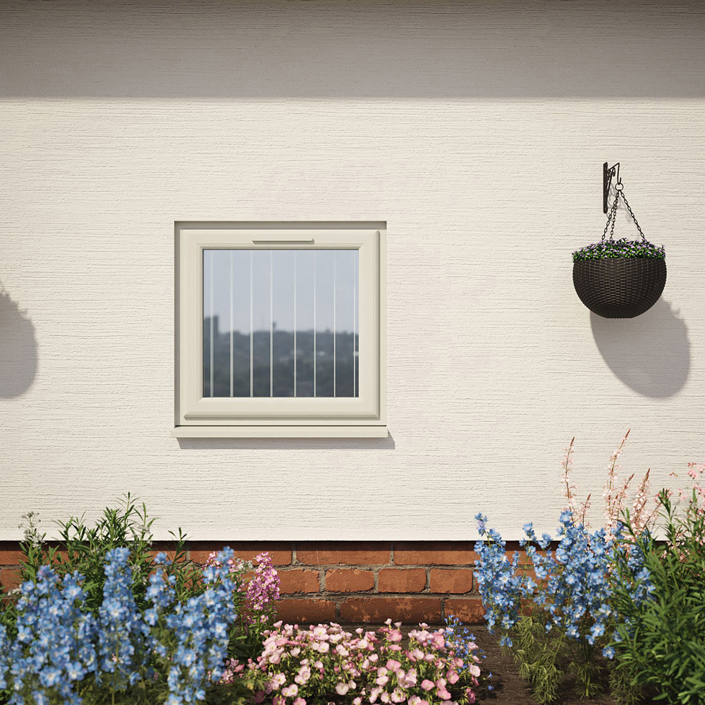 Crystal Agate and White Top Hung Opener Obscure Triple Glazed Window 820 x 820mm Image 4