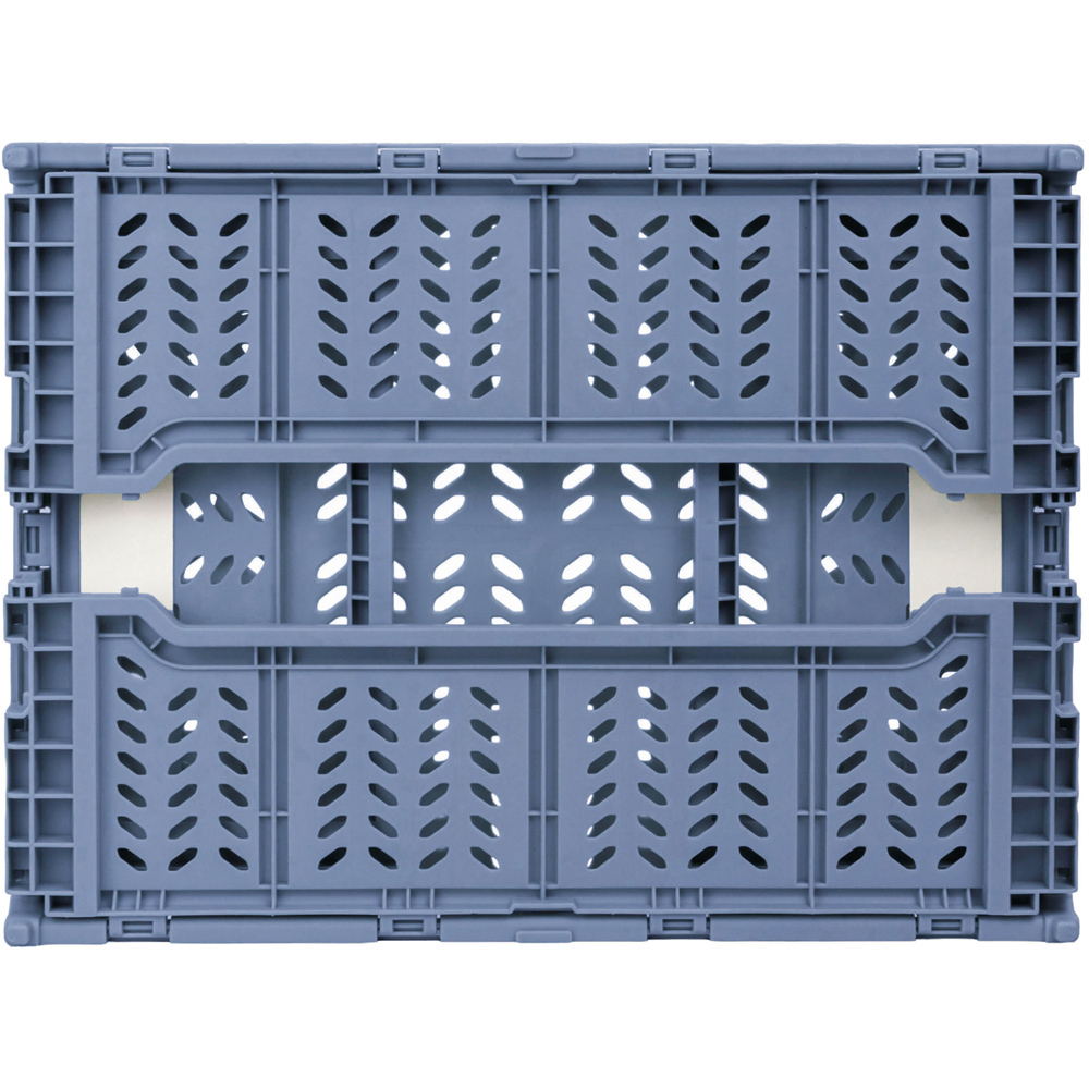 JVL Stackit Blue Foldable Storage Crate 14.5L Image 6