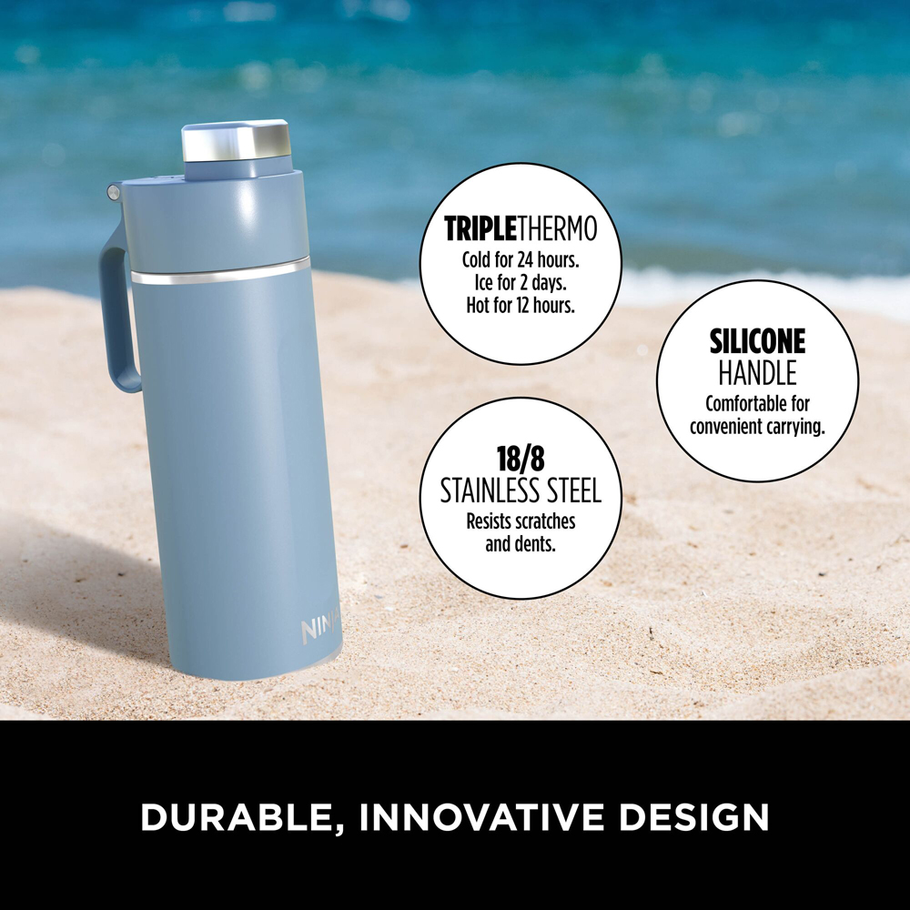 Ninja Thirsti Blue Travel Bottle 530ml Image 5