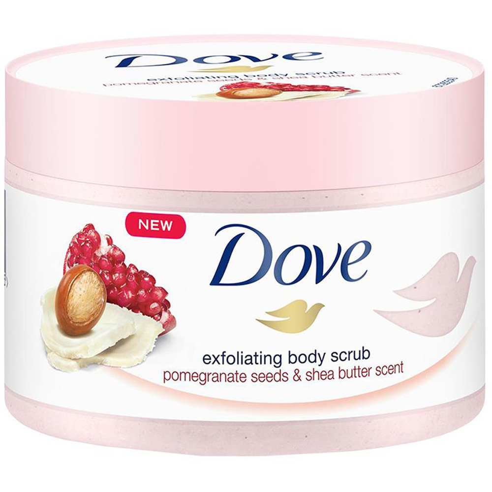 Dove Pomegranate Seeds and Shea Scent Butter Exfoliating Body Scrub 225ml 3 Pack Image 3