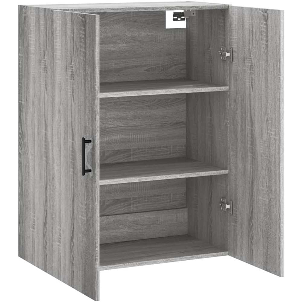 vidaXL 2 Door Grey Sonoma Wall Mounted Cabinet Image 4