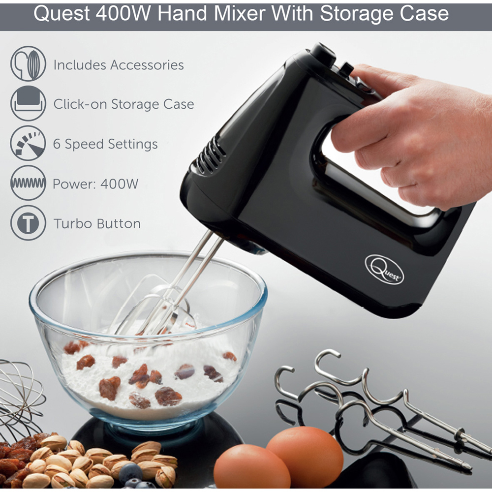 Benross Black Hand Mixer with Storage Case Image 6