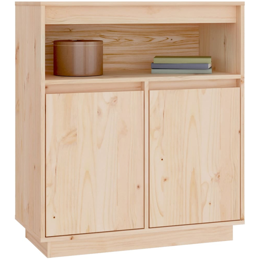 vidaXL 2 Door Single Shelf Sonoma Oak Sideboard Image 3