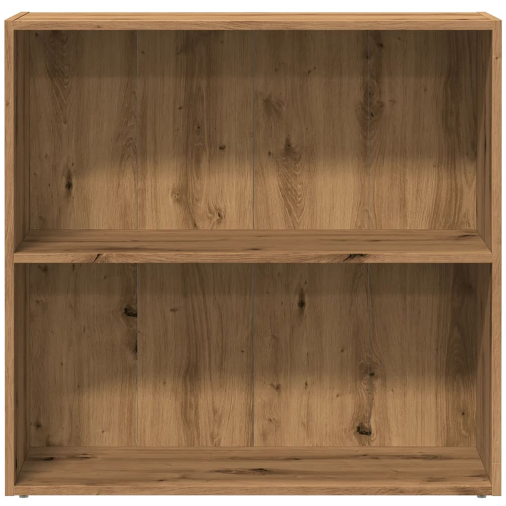 vidaXL 2 Shelf Artisan Oak Small Bookcase Image 3