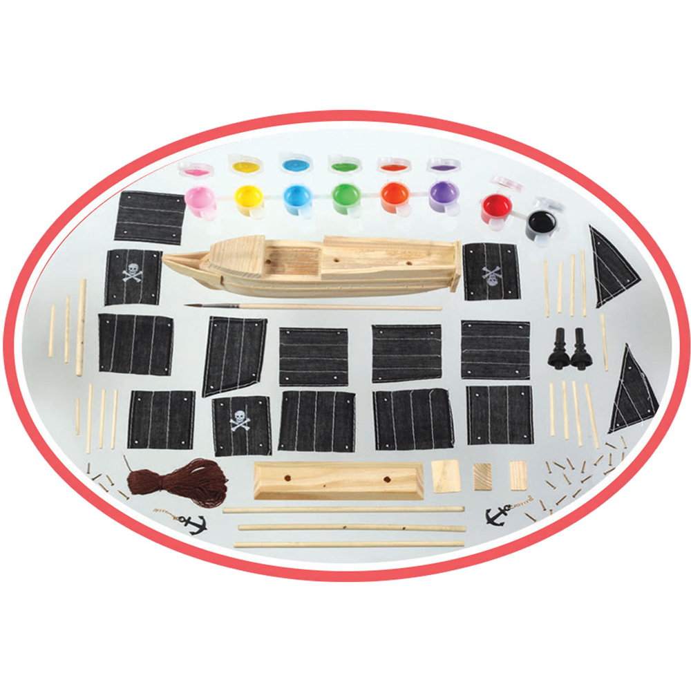 Small World Toys Make Your Own Build-A-Pirate Ship Kit Image 2
