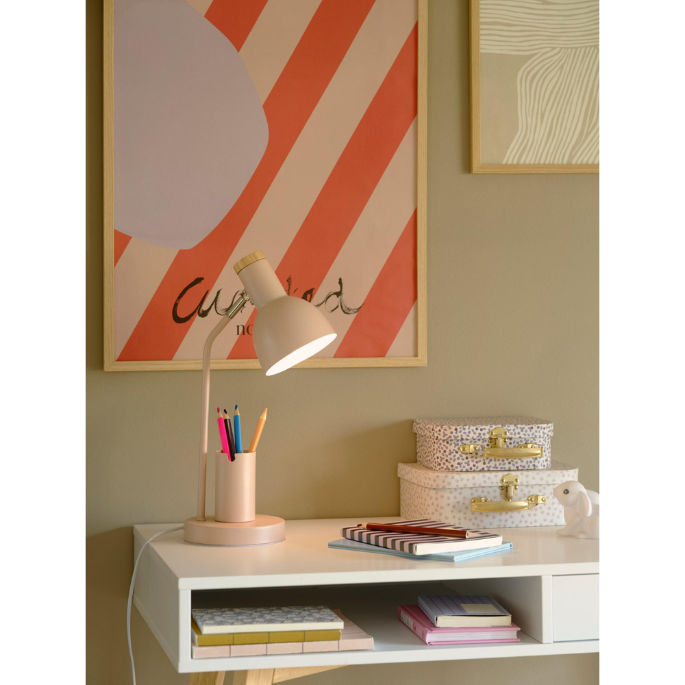 Nordlux Devone E27 Dusty Rose Table Lamp Image 2