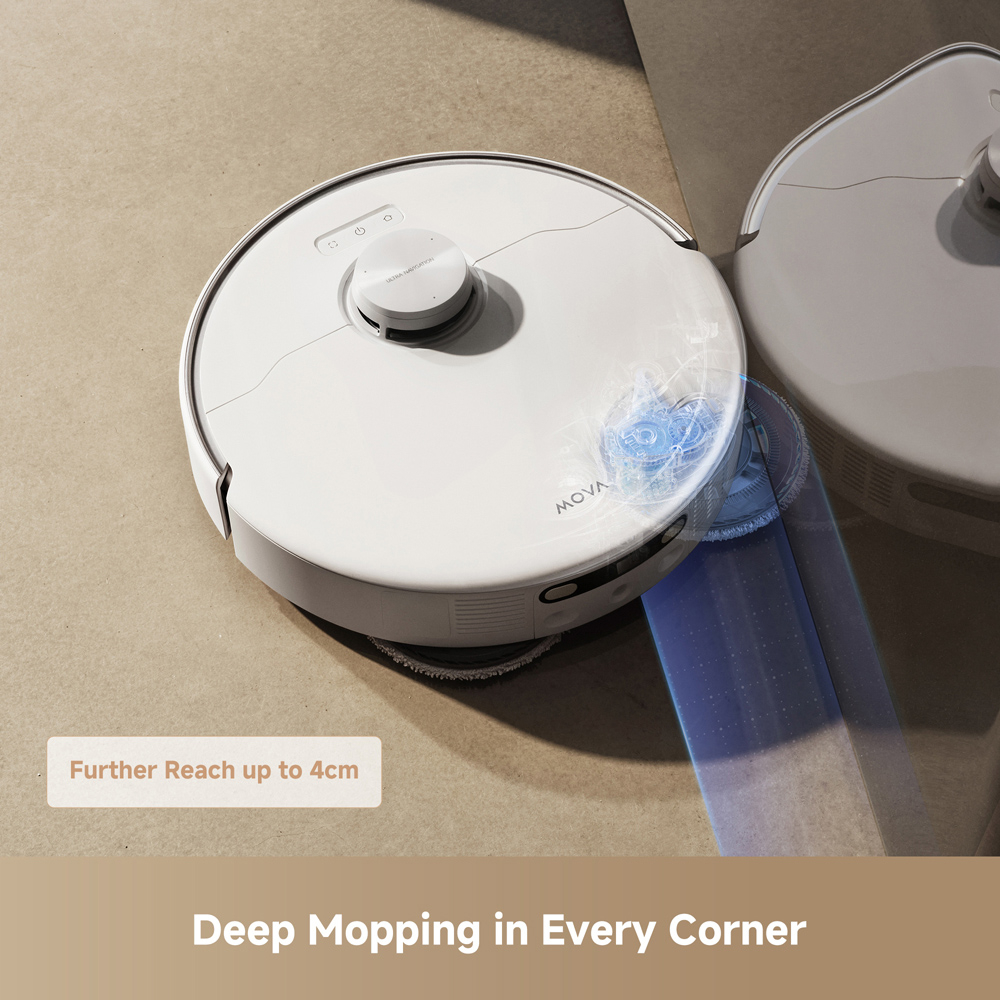 MOVA P50 Pro Ultra 2-in-1 Robot White Vacuum Cleaner Image 7