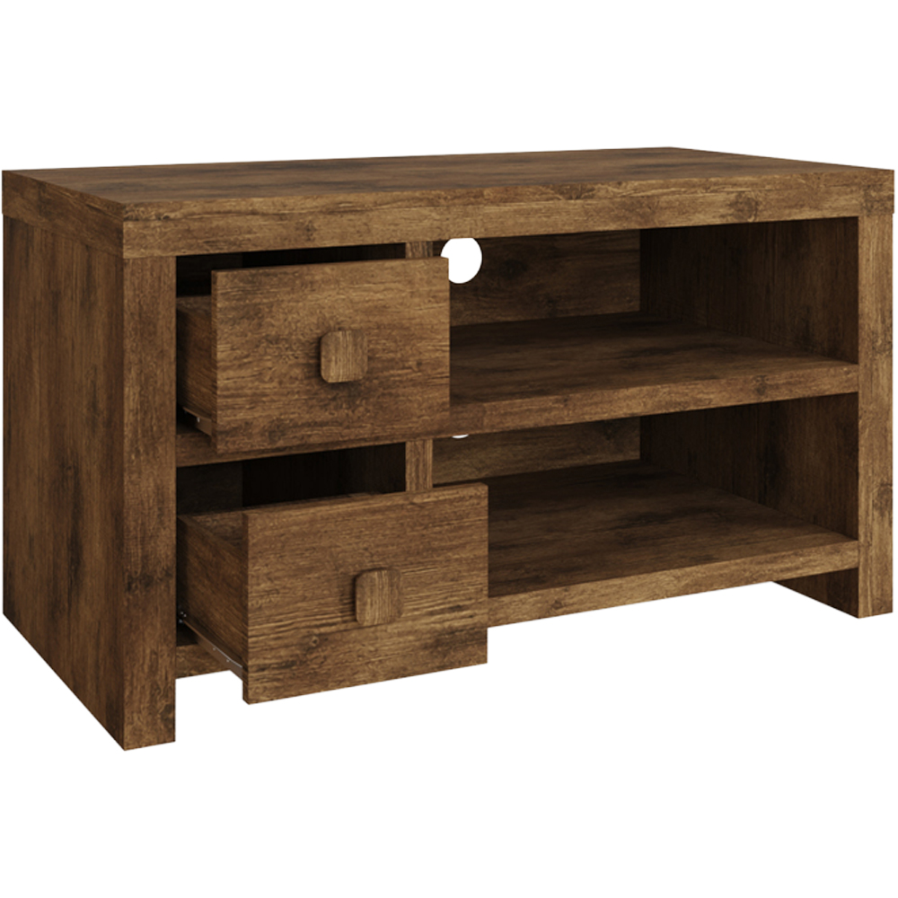 GFW Jakarta 2 Drawer 2 Shelf Mango Yellow TV Unit Image 3