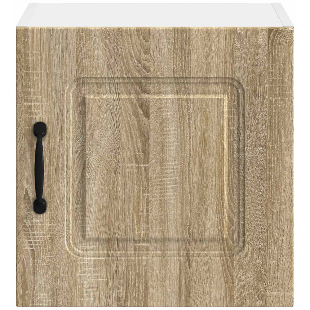 vidaXL Kalmar Single Door Sonoma Oak Wall Mounted Square Kitchen Cabinet Image 4