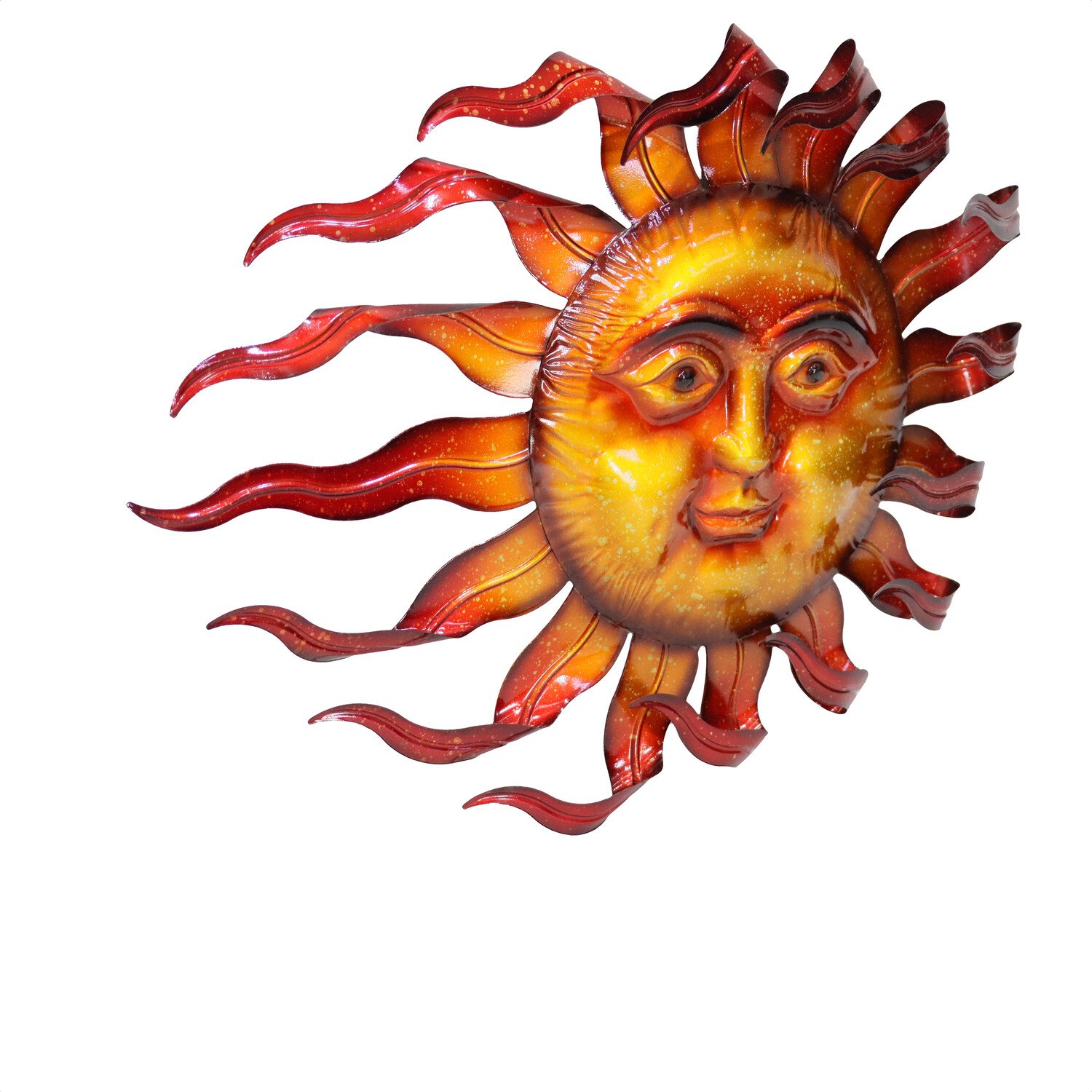 Indoor and Outdoor Golden Sun Art - Yellow and Orange Image 3