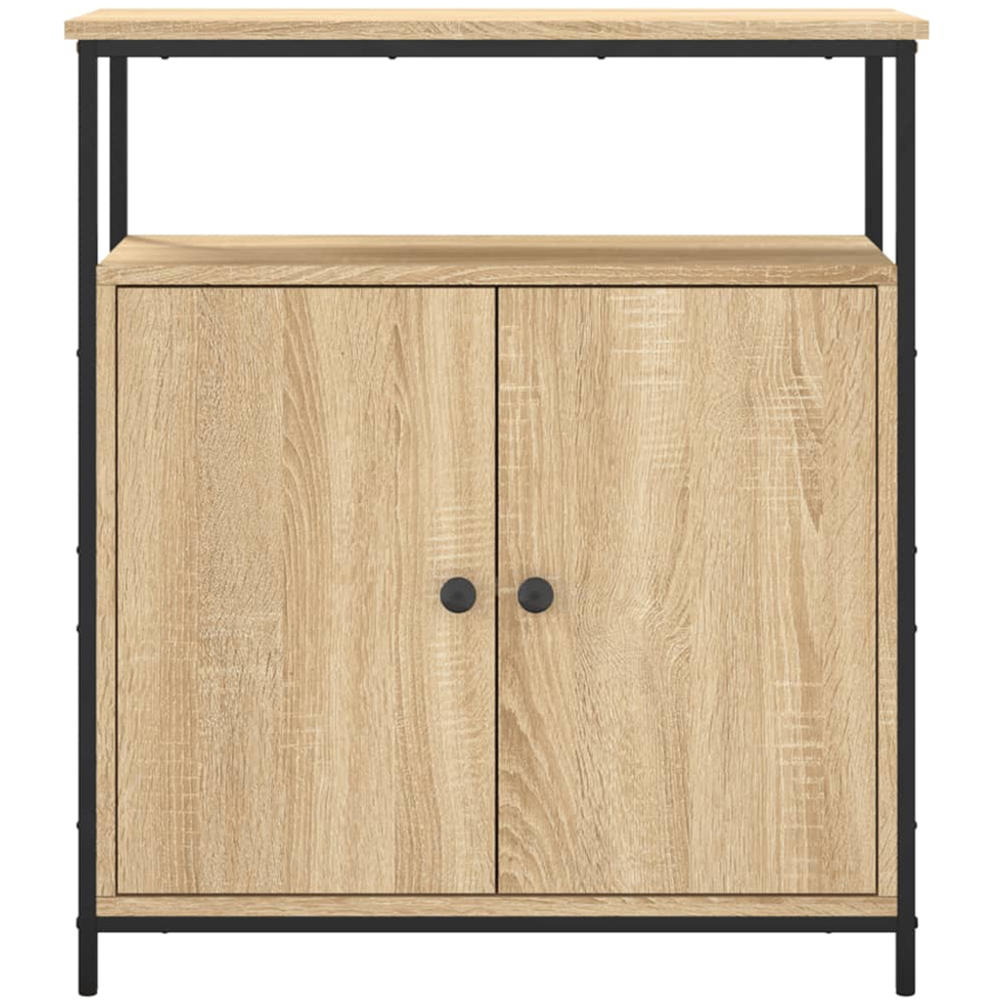 vidaXL 2 Door Single Shelf Sonoma Oak Sideboard Image 6