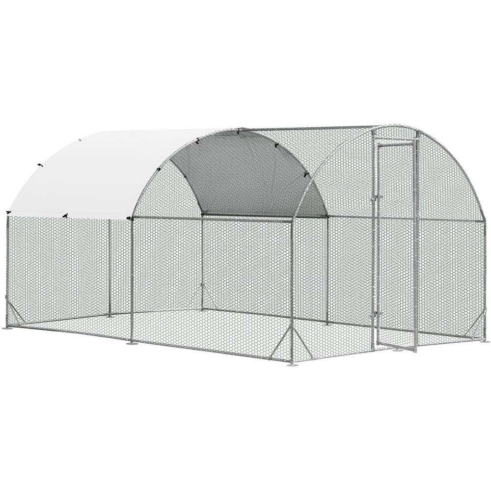 Costway Large Farm Chicken Coop with Cover Image 1