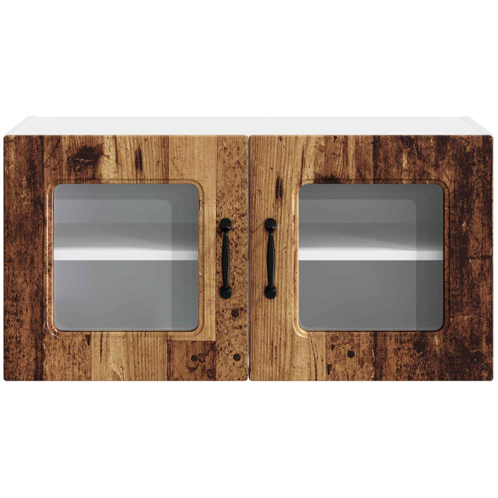 vidaXL Kalmar 2 Door Old Wood Wall Kitchen Cabinet Image 4