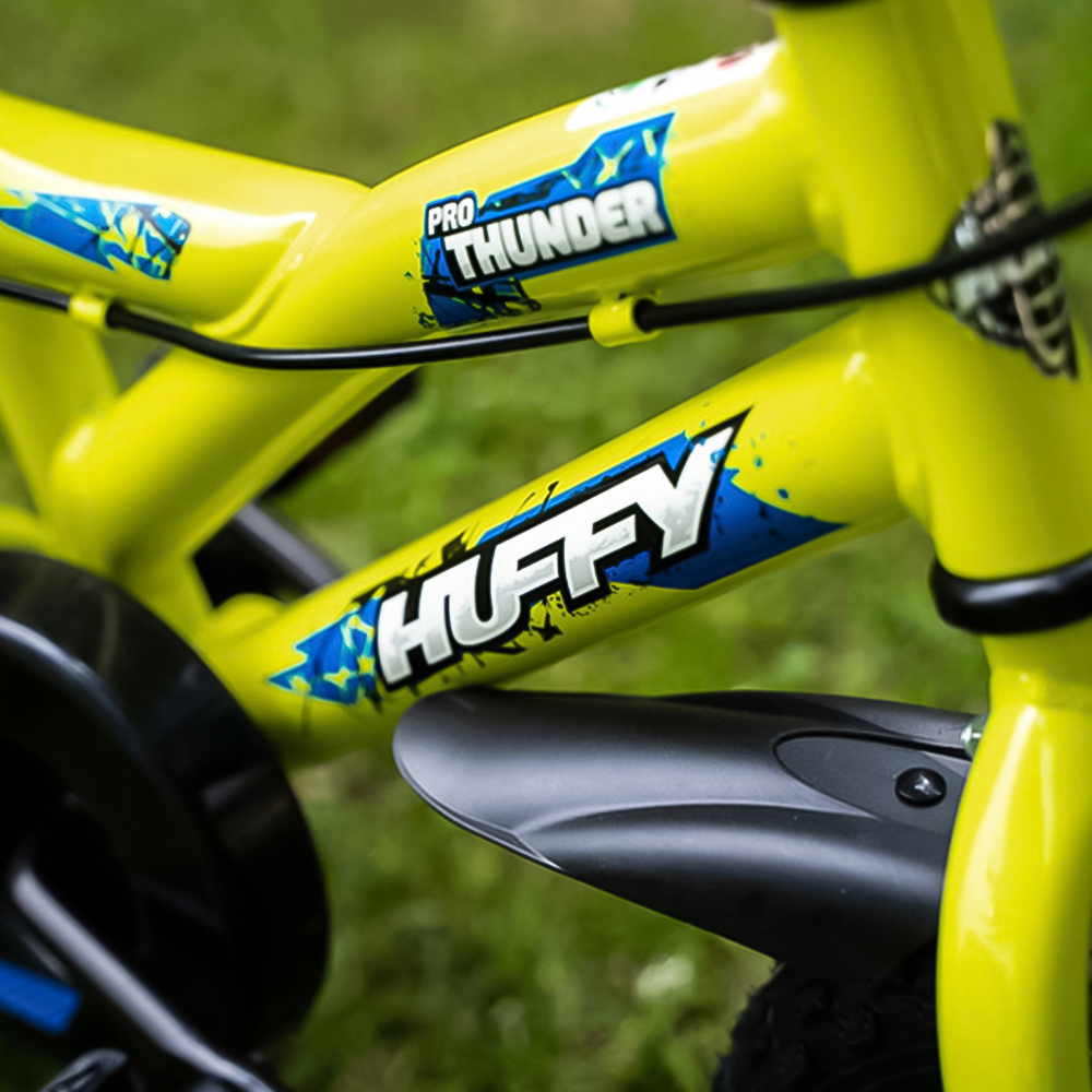 Huffy Pro Thunder 22240W Yellow 12 inch Kids Bike Image 5