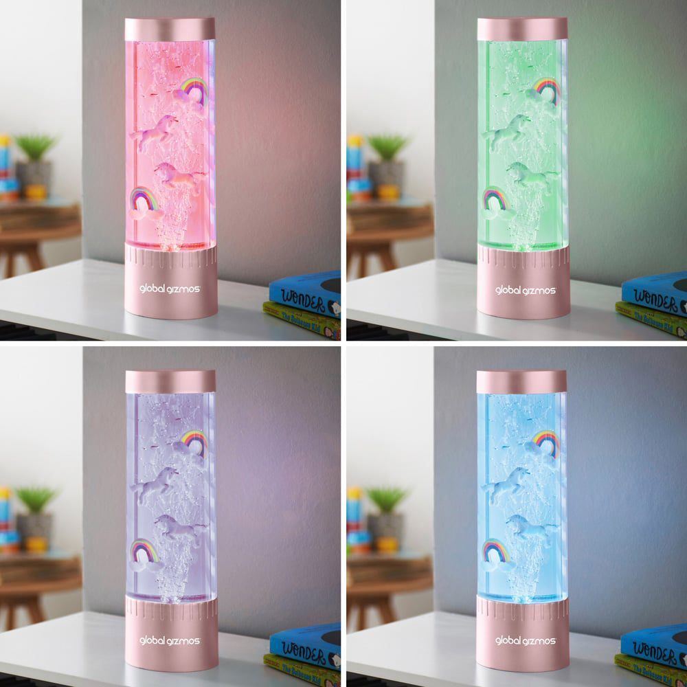 Global Gizmos Rose Gold Magical Water Bubble Lamp 32cm Image 5