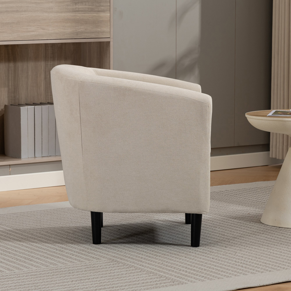 Artemis Home Beulah Beige Fabric Accent Chair Image 5