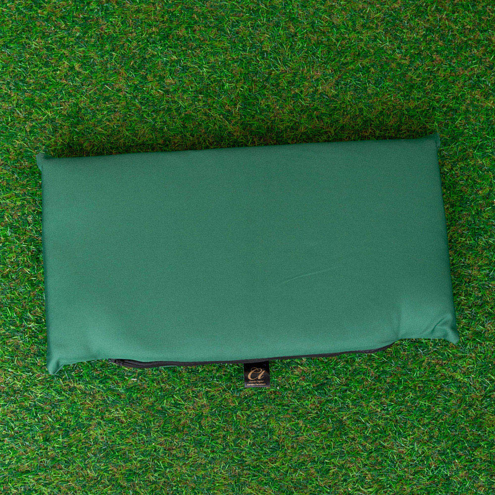 Samuel Alexander Single Seater Green Wooden Garden Chair Cushion Base 52 x 20cm Image 4