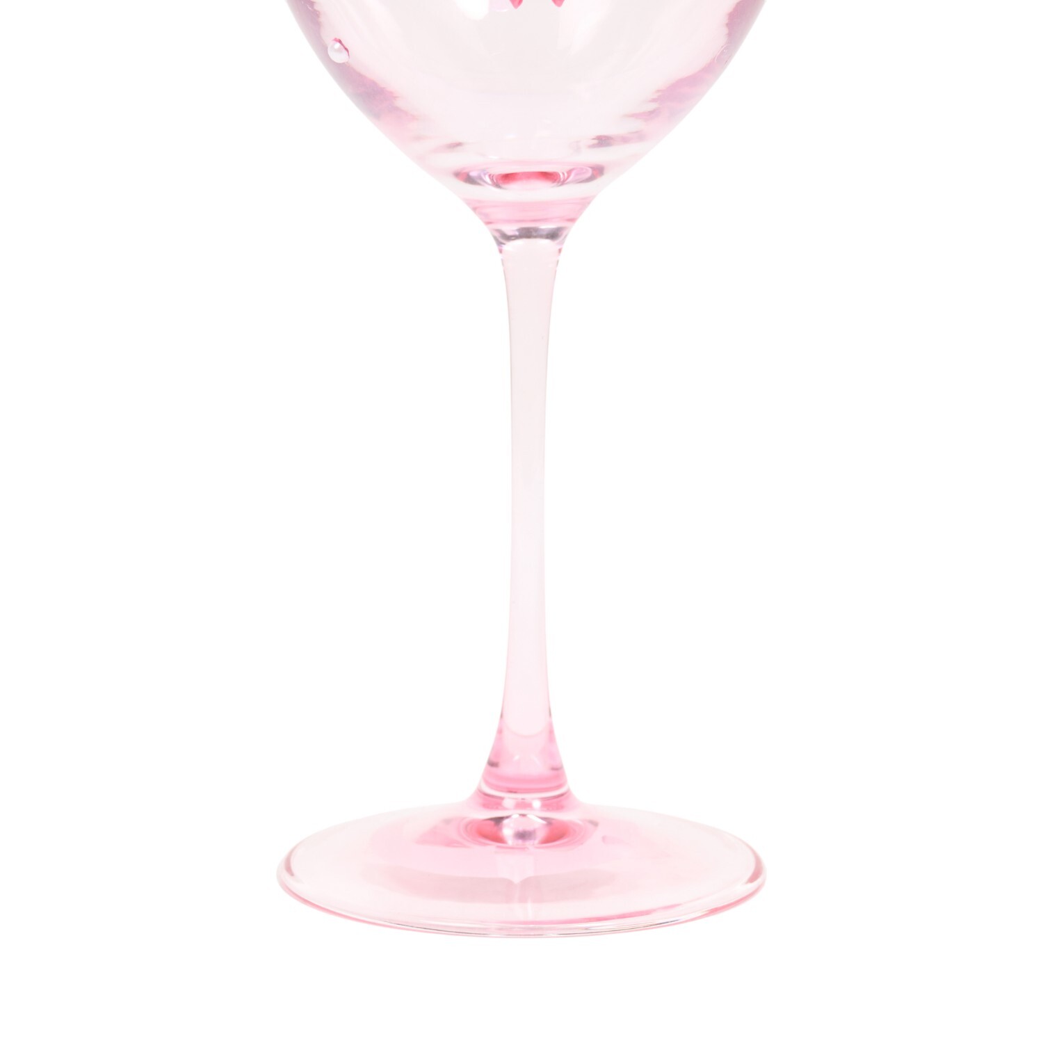 Bows and Pearls Lustre Wine Glass Pink Image 5
