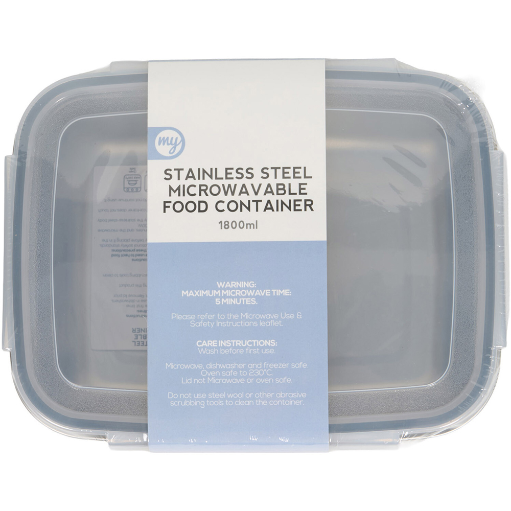 My Kitchen Stainless Steel Food Container 1.8l Image 2