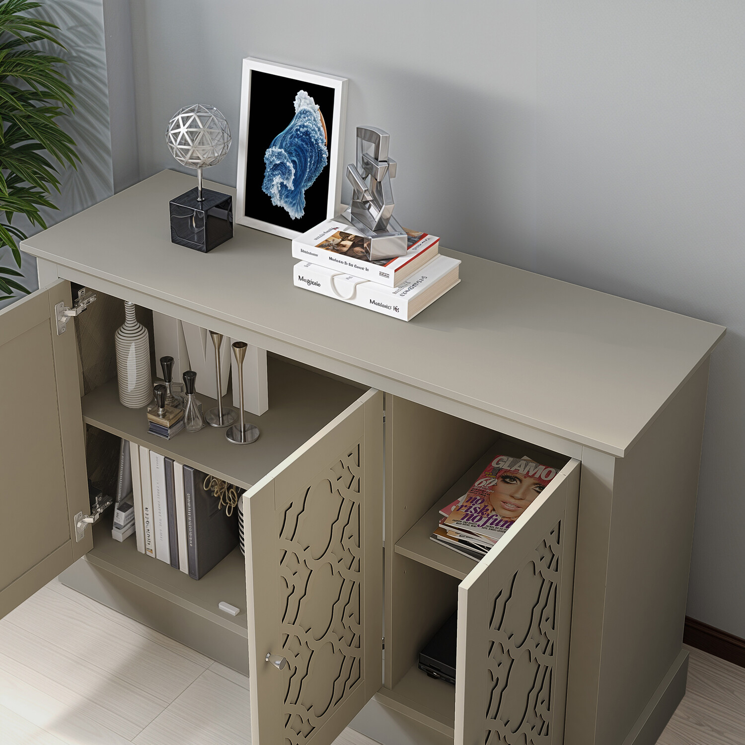 Alessia Sideboard - Light Grey / 3 Image 4