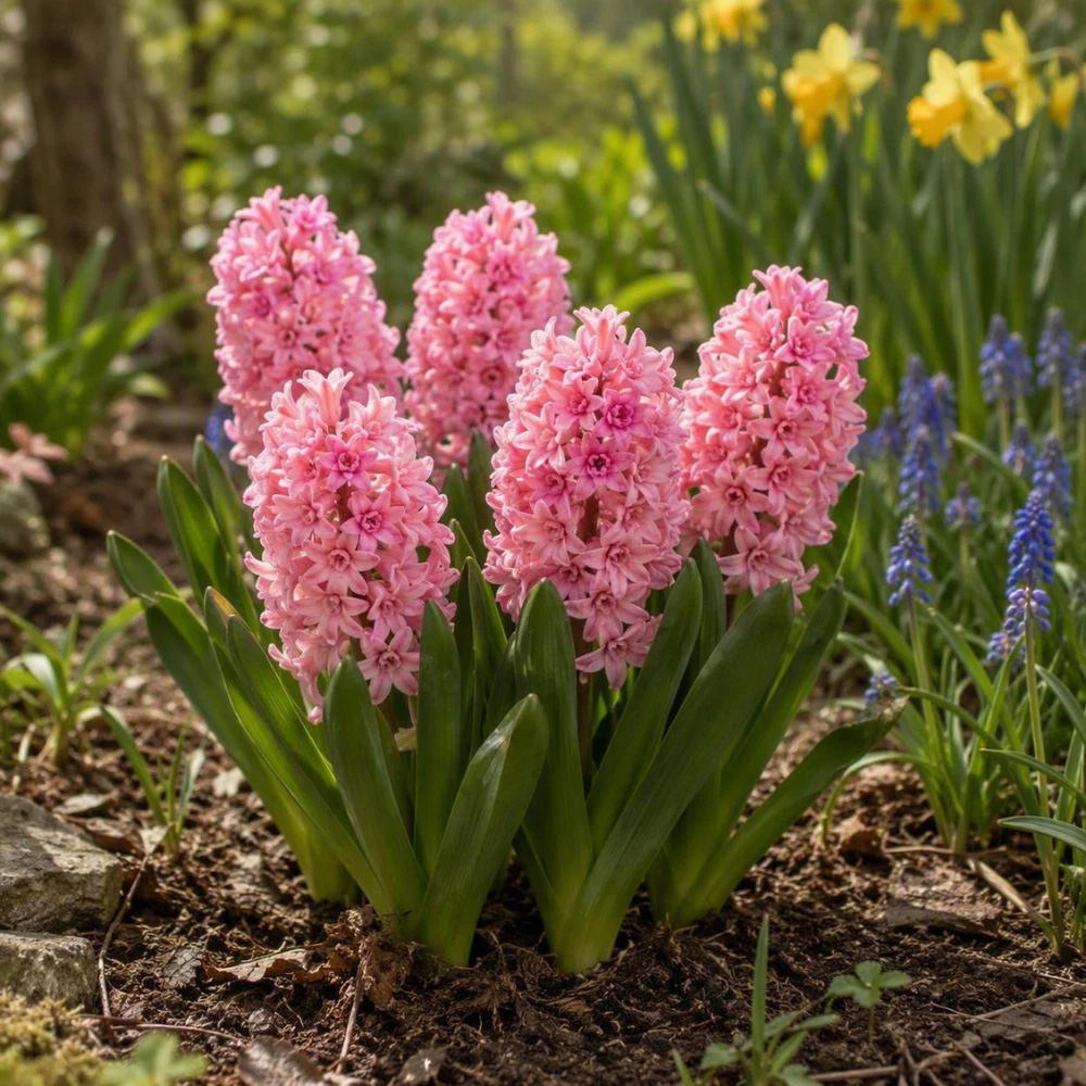 Thompson and Morgan Hyacinth Spring Beauty Pink Planting Bulb 10 Pack Image 2