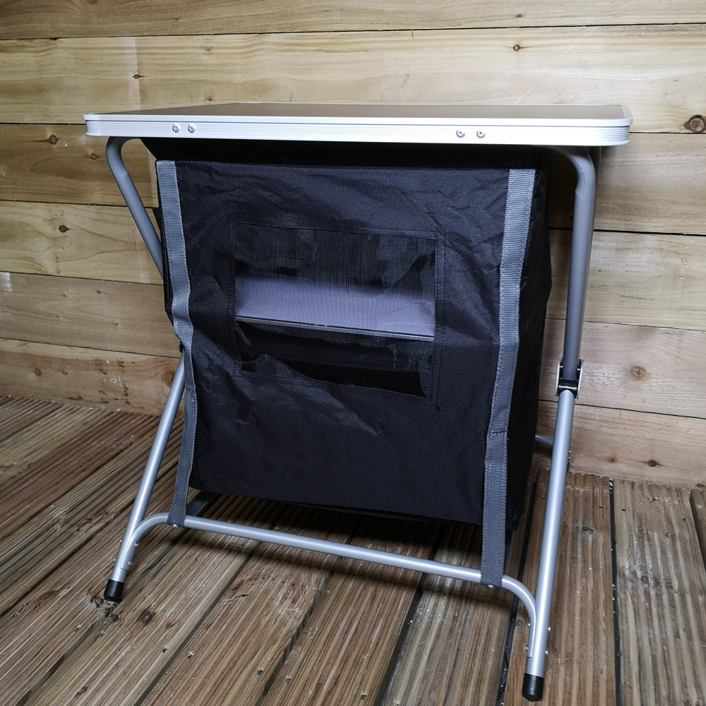 Samuel Alexander Black Foldable Camping Cabinet Image 5
