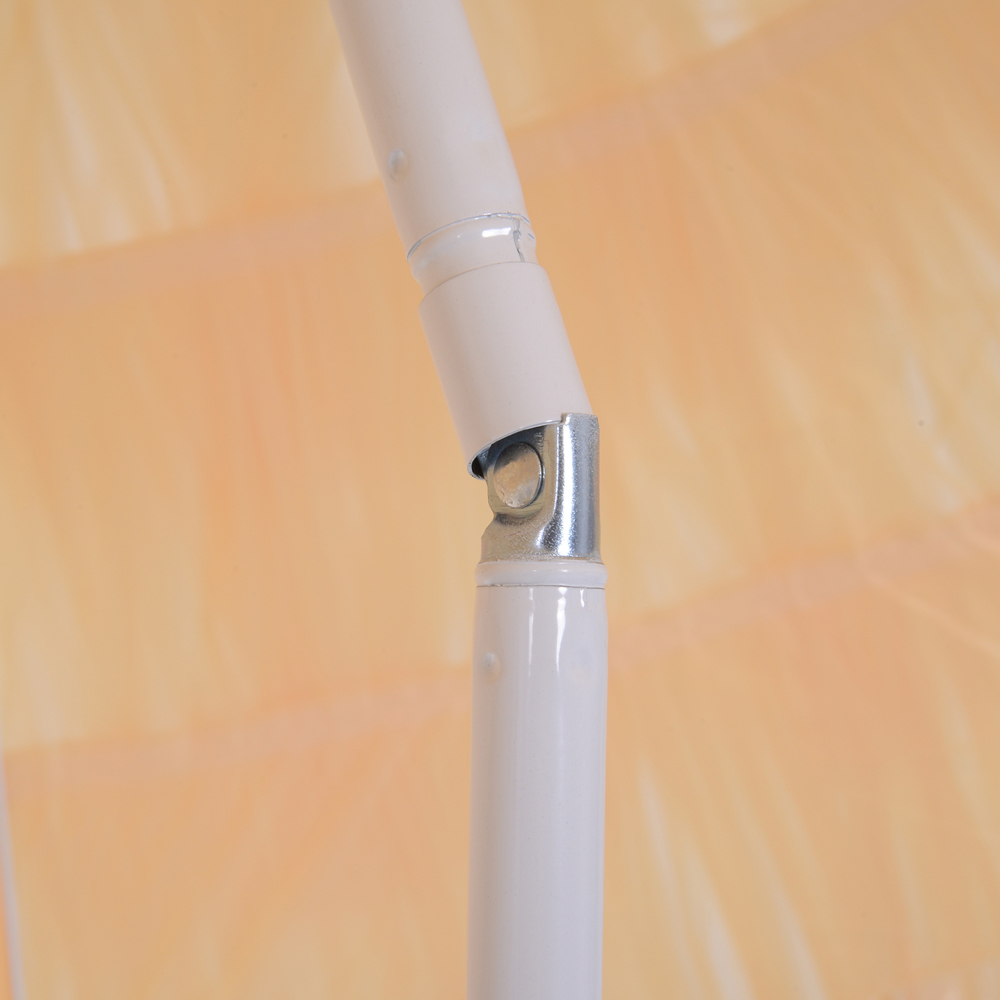 Outsunny Outdoor Sun Umbrella Sunshade Hawaiian Folding Tilting Crank Parasol Wheat Image 3