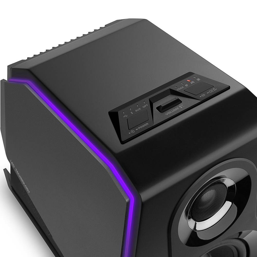 Edifier G500 2.0 Black Bluetooth Gaming Speakers with RGB Lighting 88W Image 4