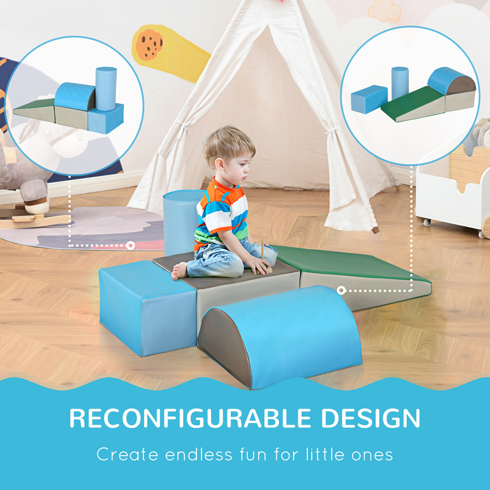 Tommy Toys Kids 5 Piece Soft Climb and Crawl Play Set Image 6