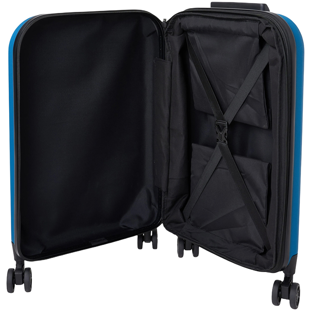 H&O Direct 20 inch Blue Expandable Folding Luggage Suitcase Image 2