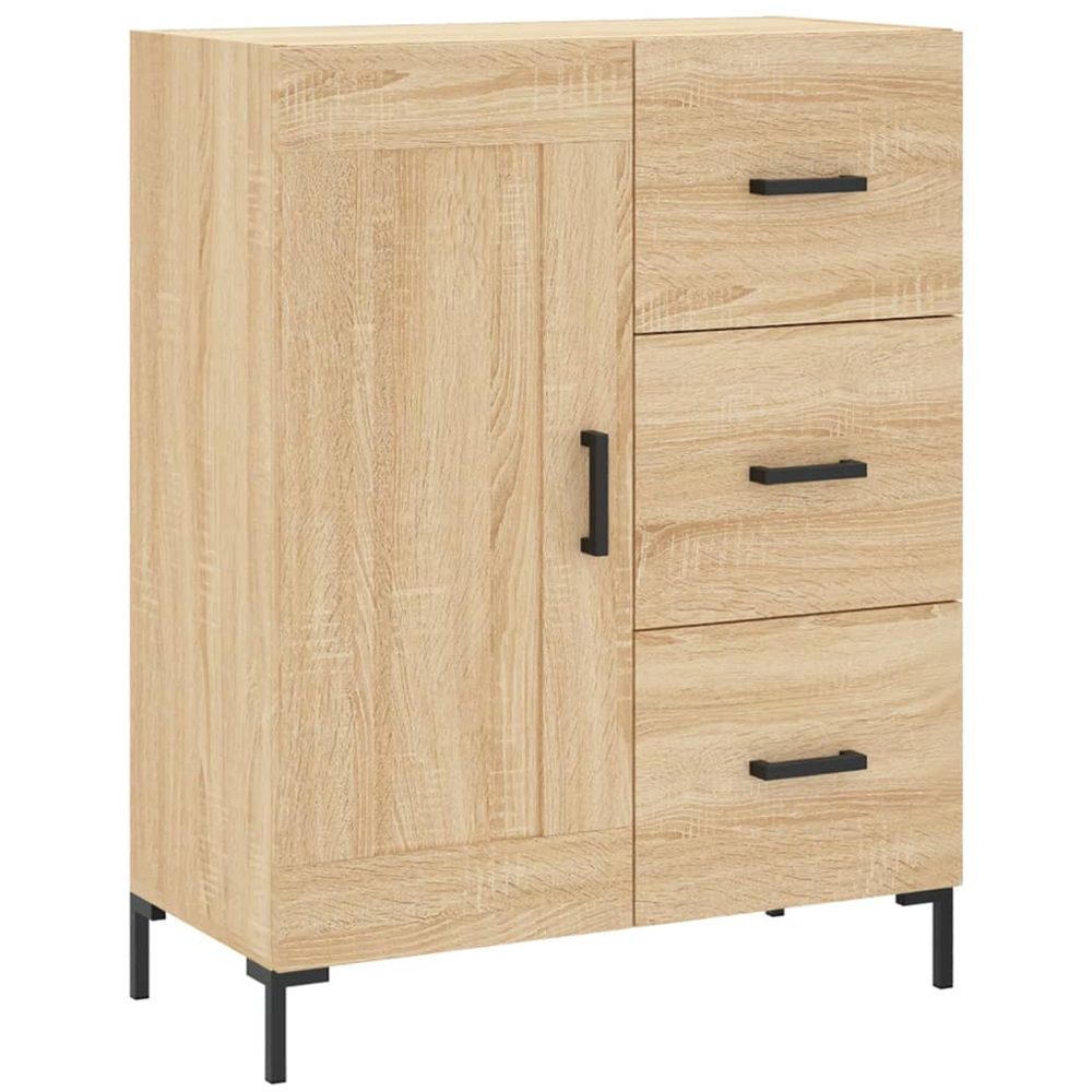 vidaXL 3 Door 3 Drawer Sonoma Oak Highboard Image 7