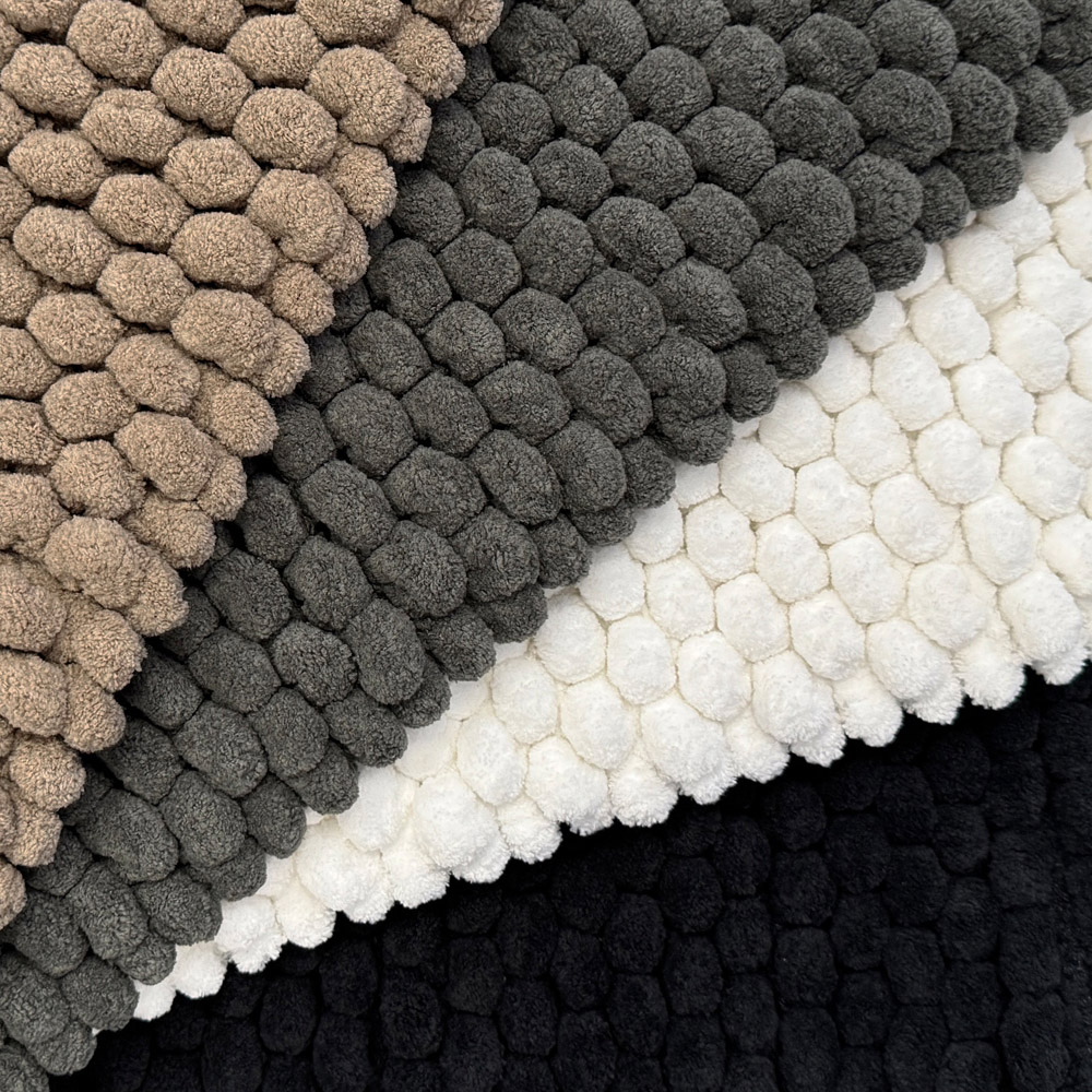 Allure Bath Fashions Luxury Chunky Bobble White Bath Mat 50 x 80cm Image 5