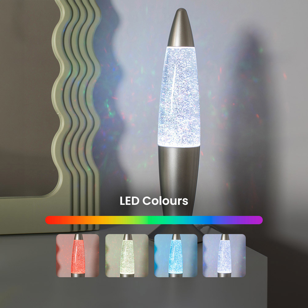 ValueLights Rizzo RGB Glitter LED Table Lamp Image 6