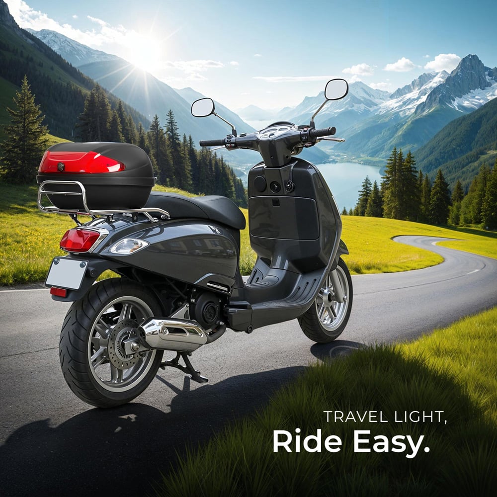 tectake Motorcycle Top Box 48L Image 8